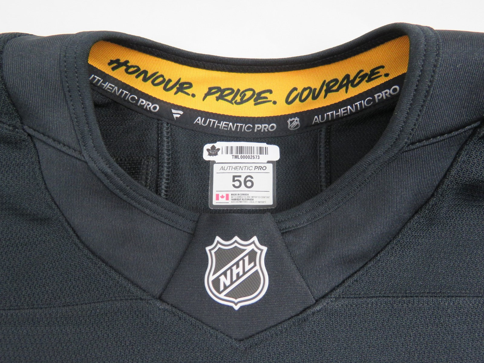 Game Worn Fanatics Toronto Maple Leafs Flipside Next Gen Hockey Jersey TANEV