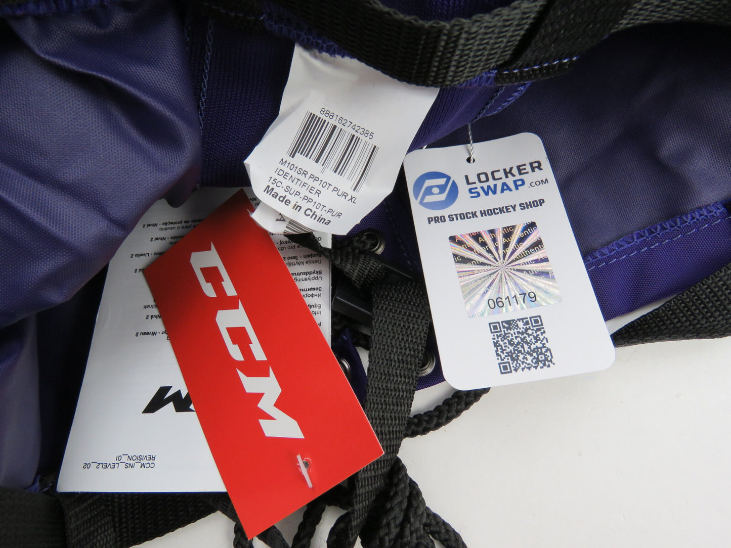 CCM PP10 Orlando Solar Bears ECHL Pro Stock Hockey Pant Shell XL Purple