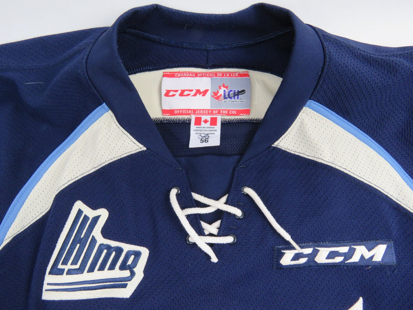CCM Sherbrooke Phoenix QMJHL Game Worn Authentic Hockey Game Jersey CHL 56 #20