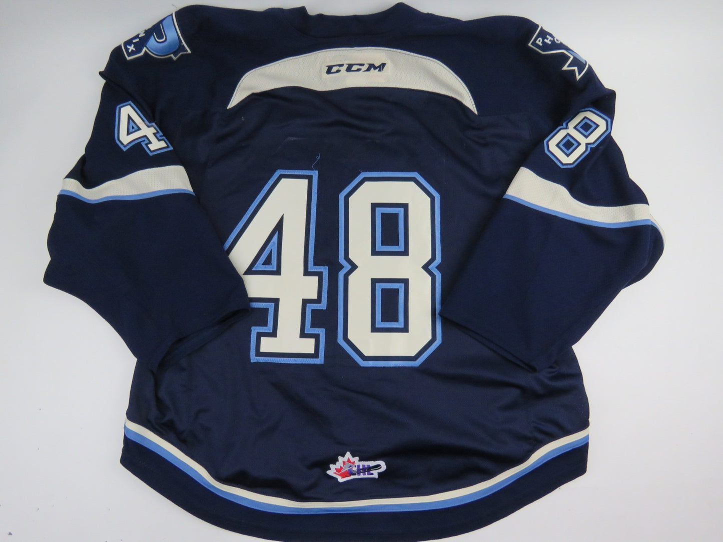 CCM Sherbrooke Phoenix QMJHL Game Worn Authentic Hockey Game Jersey CHL 56 #48