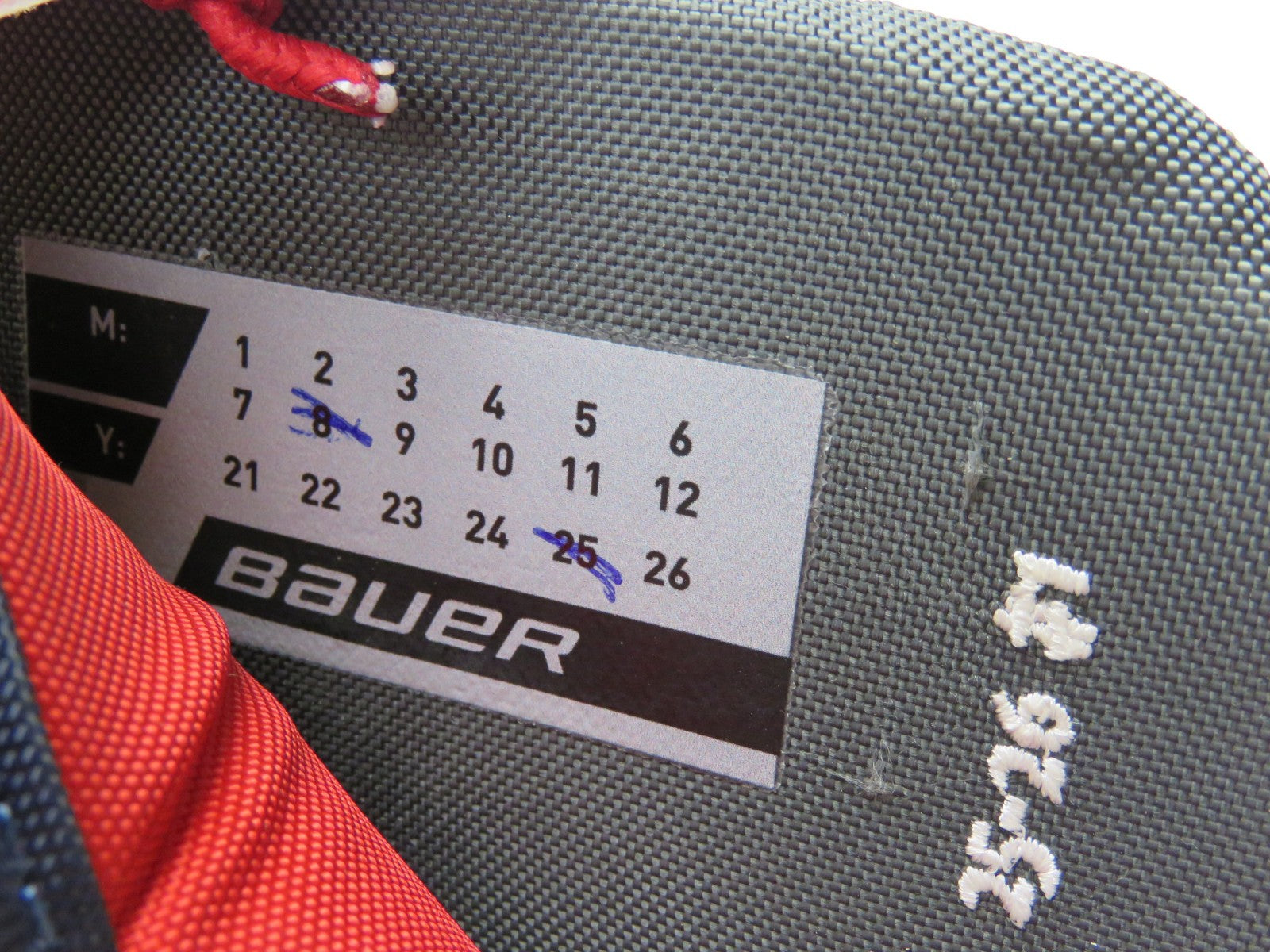 Bauer Vapor FlyLite Oshawa Generals Pro Stock Hockey Goalie Glove Blocker Set