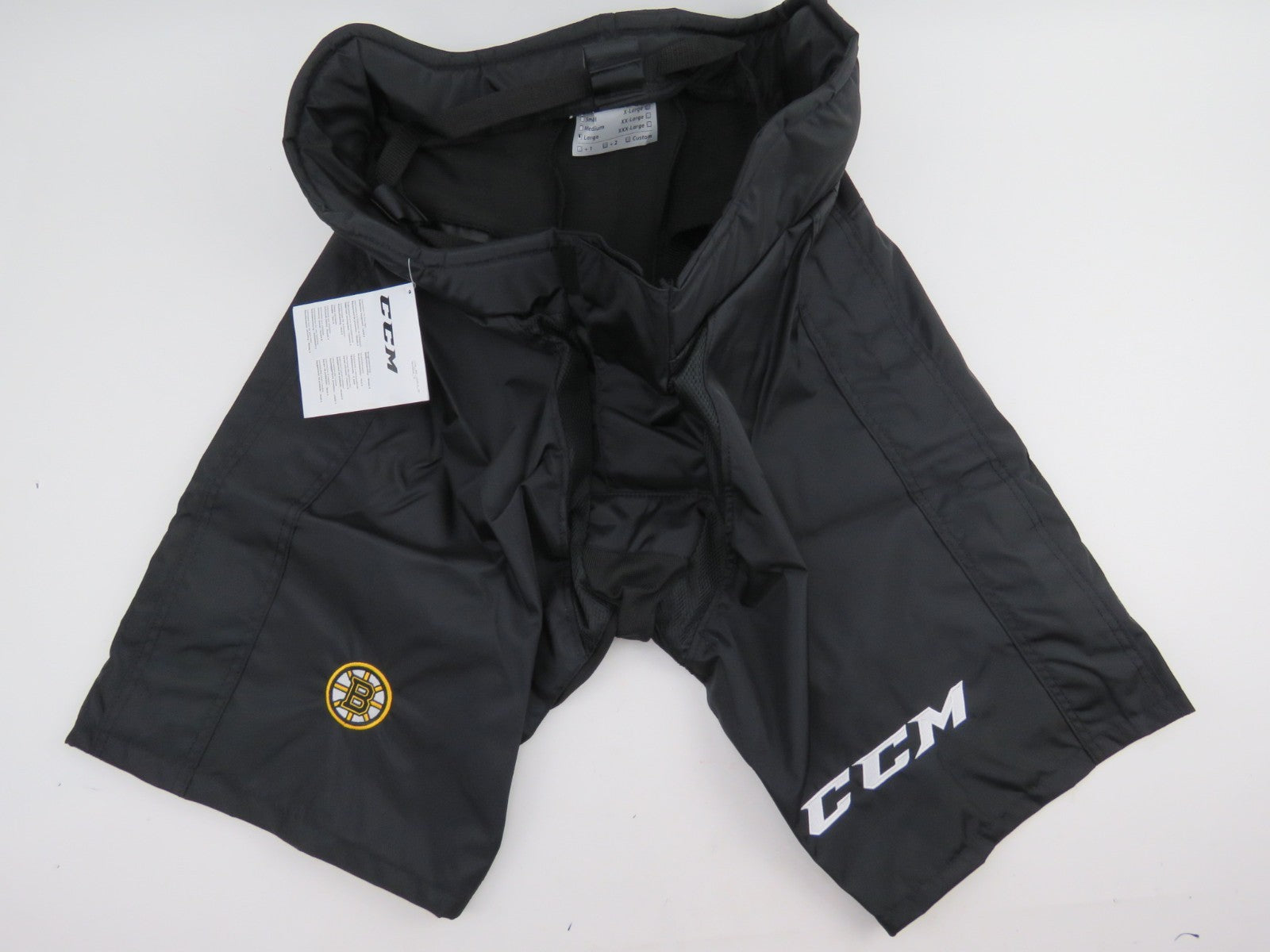 CCM Boston Bruins NHL Pro Stock Hockey Player 9K Girdle Pant Shell Senior Large