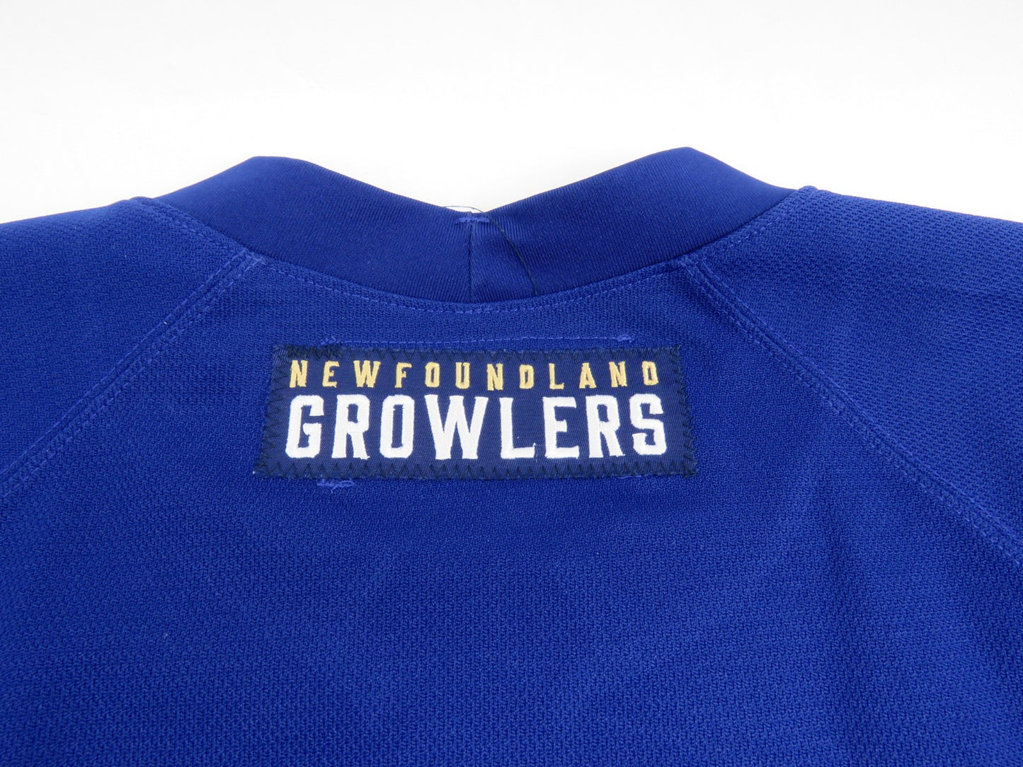 CCM Newfoundland Growlers ECHL Pro Stock Practice Worn Hockey Jersey Blue 58