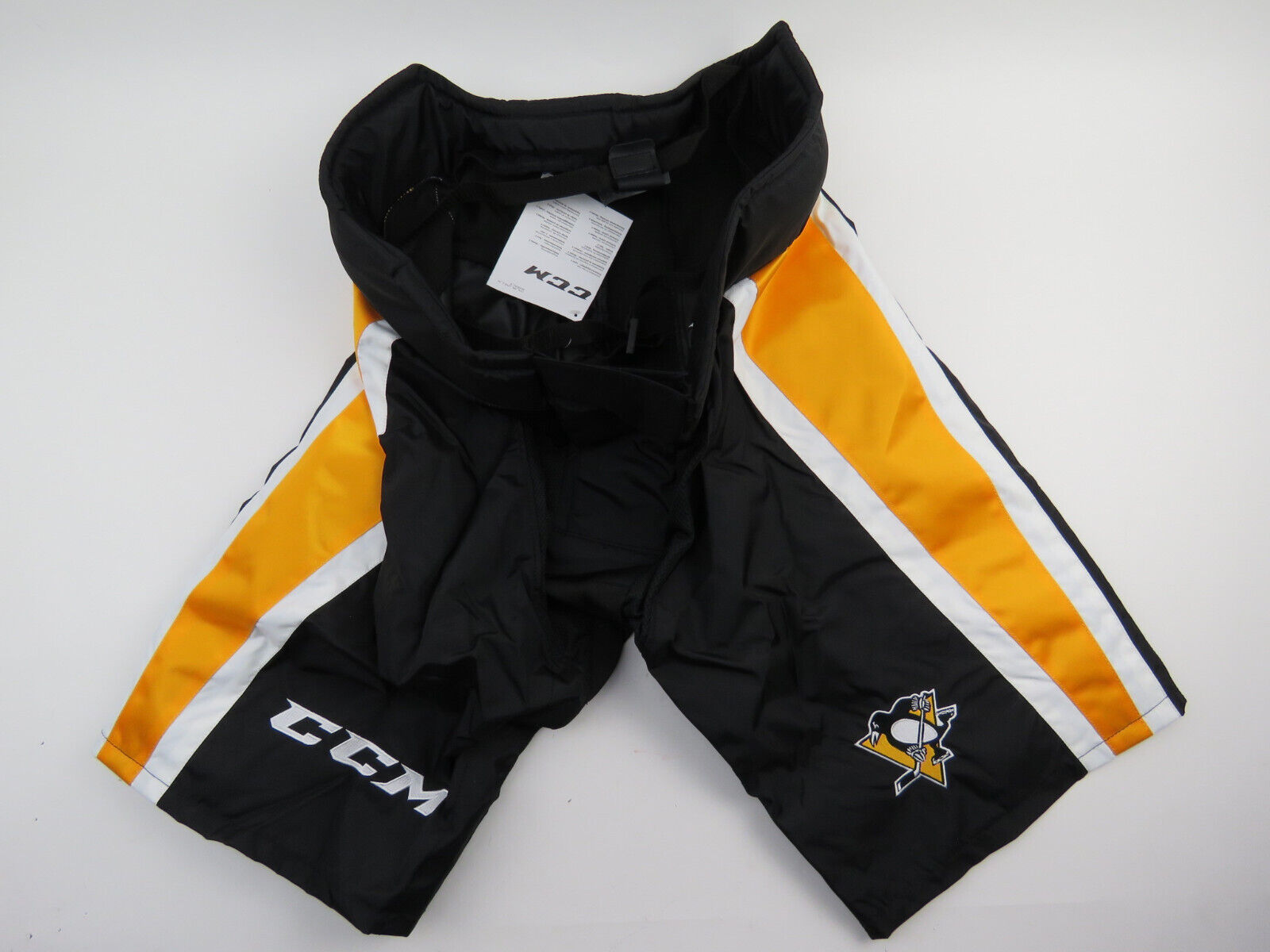 CCM Pittsburgh Penguins NHL Pro Stock Hockey Player Girdle Pant Shell 9K XL +1