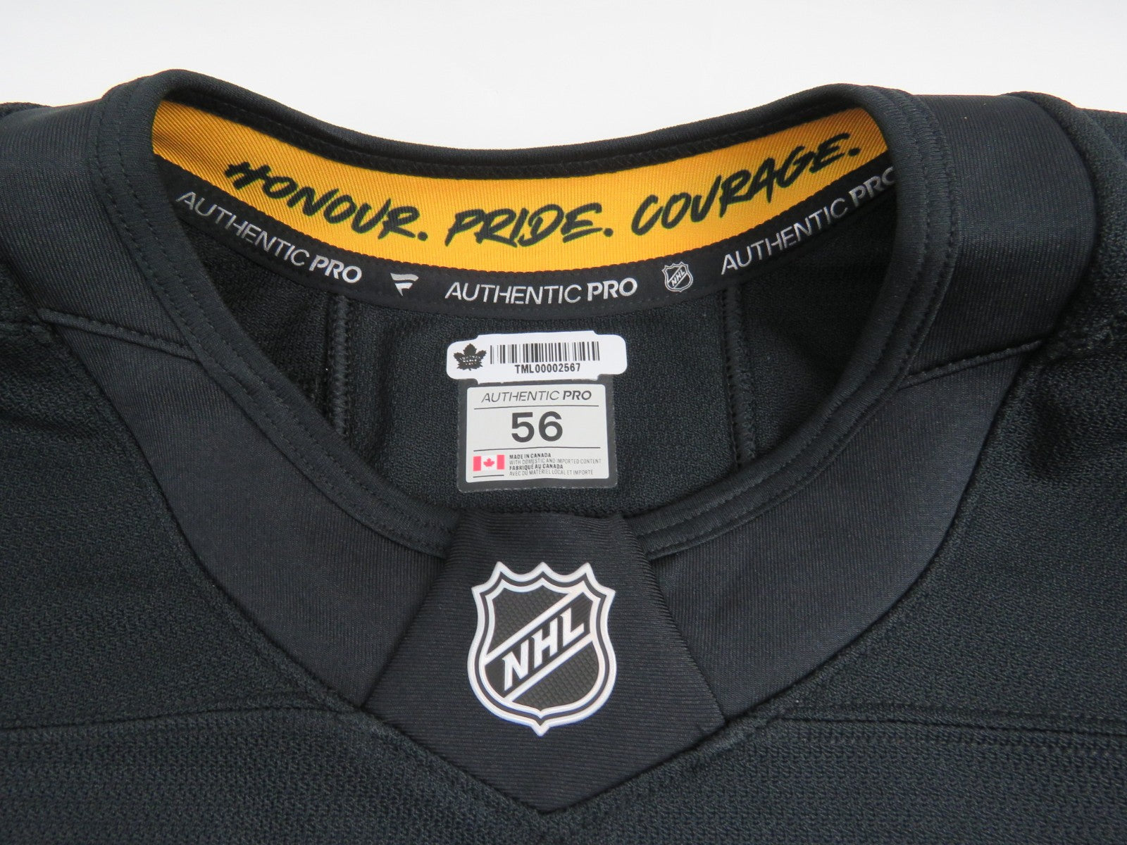 Game Worn Fanatics Toronto Maple Leafs Flipside Next Gen Hockey Jersey McMANN