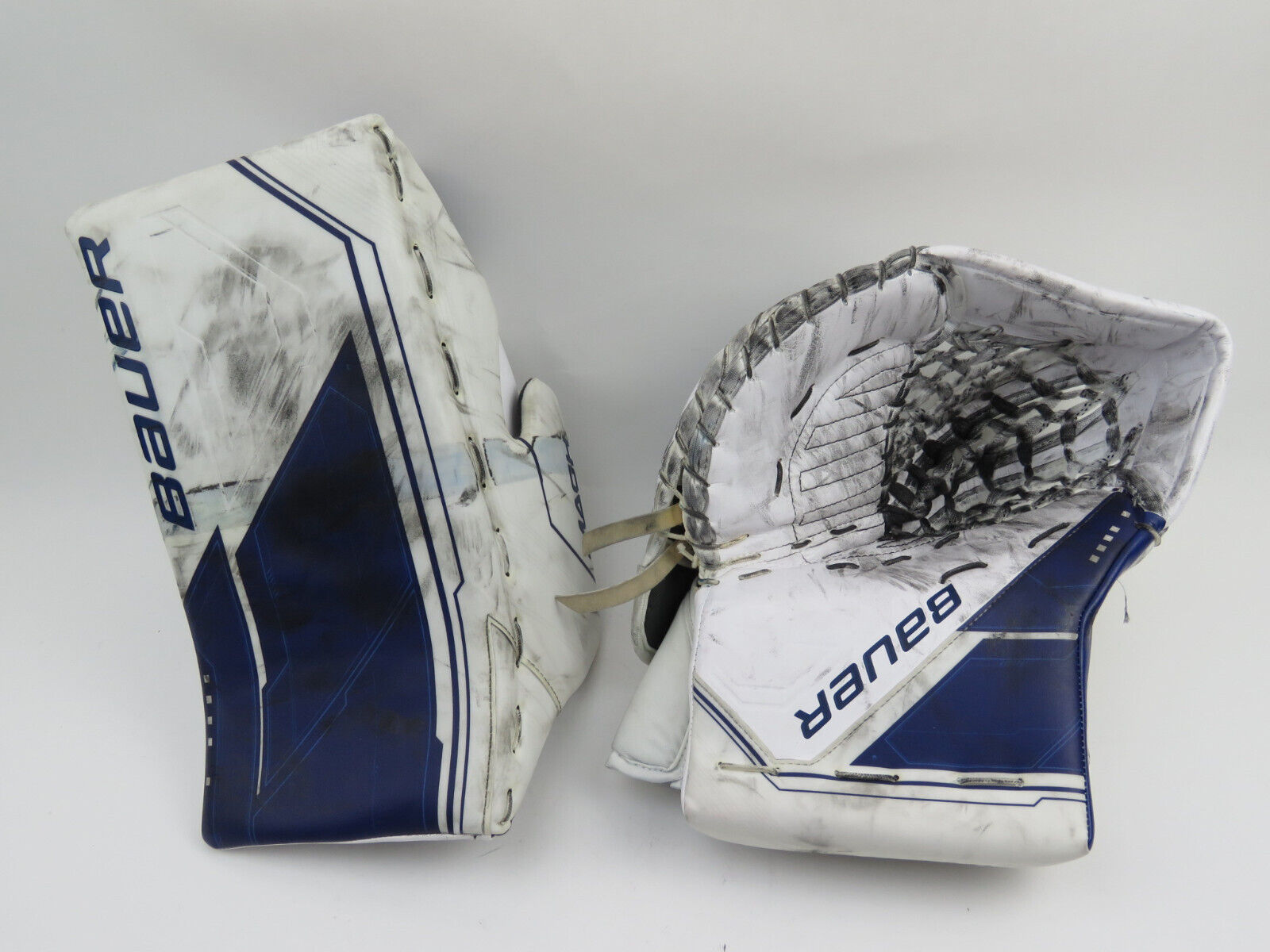 Bauer Supreme MACH Toronto Marlies AHL Pro Stock Hockey Goalie Glove Blocker Set