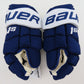 Bauer Supreme 1S Toronto Maple Leafs NHL Pro Stock Hockey Gloves Blue 13"