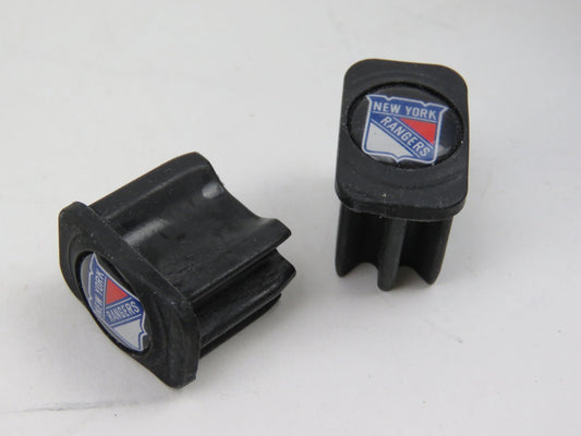 New York Rangers NHL Team Issued Pro Stock Hockey Stick End Cap (1 pair)