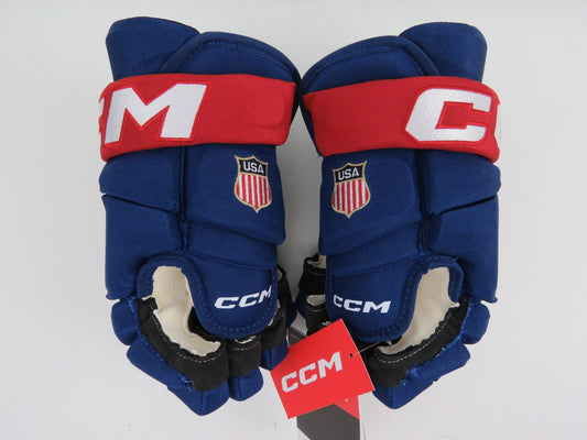 CCM 4 ROLL Team USA Issued Pro Stock Ice Hockey Player Gloves Size 13" NWT