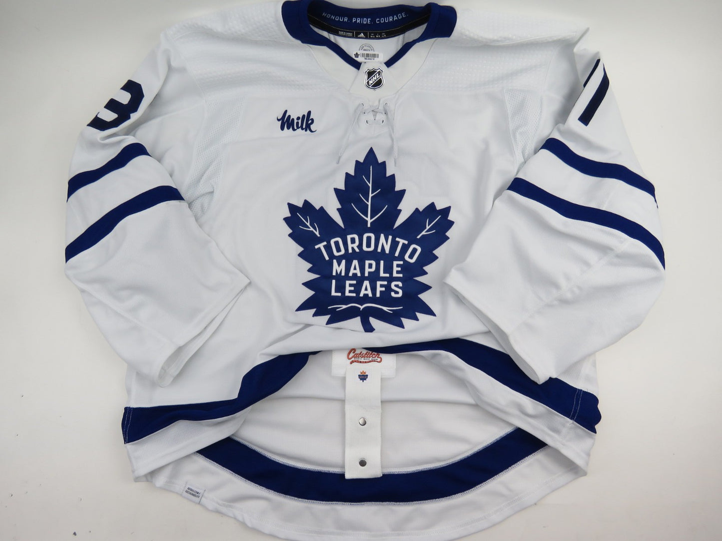 Adidas Toronto Maple Leafs Authentic NHL Hockey Game Jersey White Goalie JONES