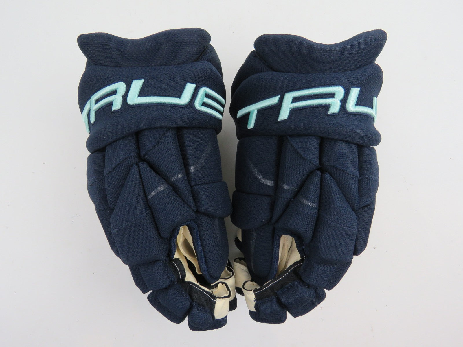 New TRUE NHL Pro Stock Seattle Kraken Hockey Gloves Senior Size 13.5"