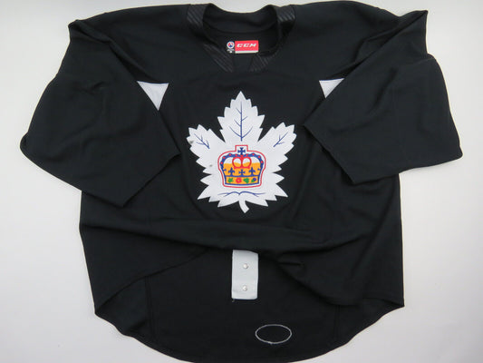 CCM Toronto Marlies AHL Pro Stock Practice Worn Hockey Jersey Black 60 GOALIE