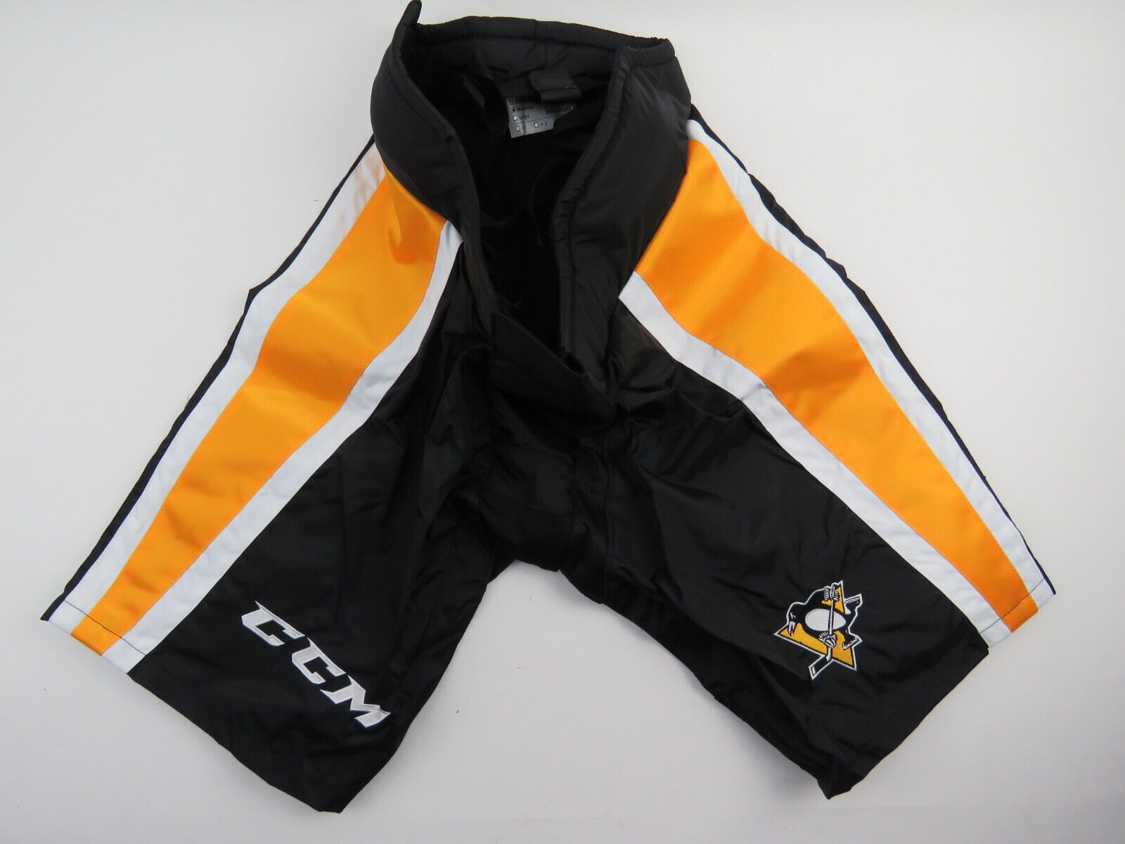 CCM Pittsburgh Penguins NHL Pro Stock Hockey Player Girdle Pant Shell Medium 9K