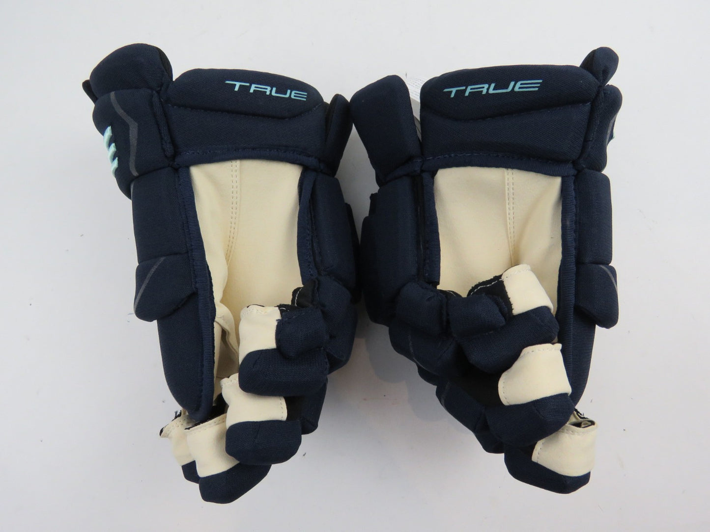 New TRUE NHL Pro Stock Seattle Kraken Hockey Gloves Senior Size 13.5"
