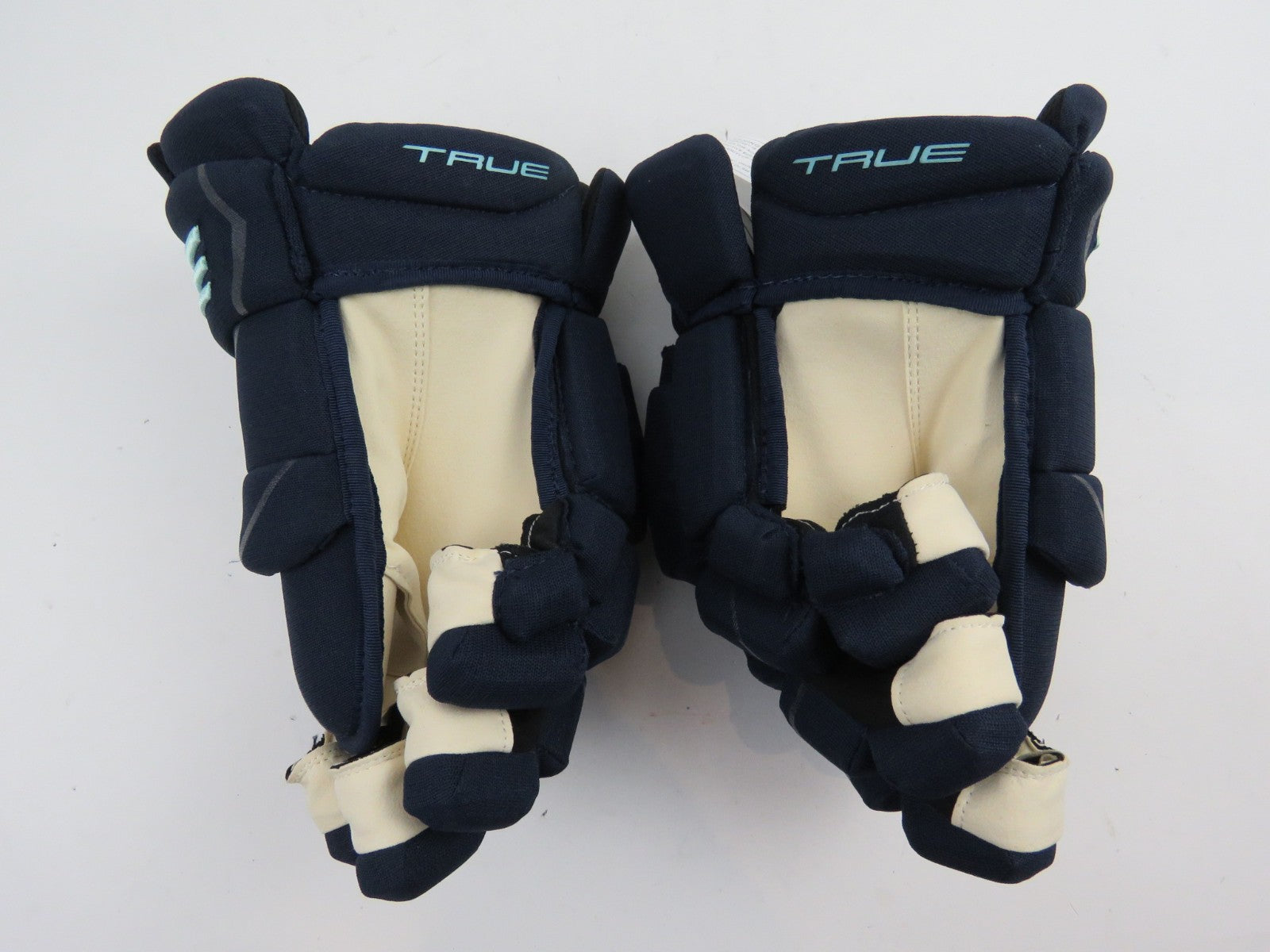 New TRUE NHL Pro Stock Seattle Kraken Hockey Gloves Senior Size 13.5"