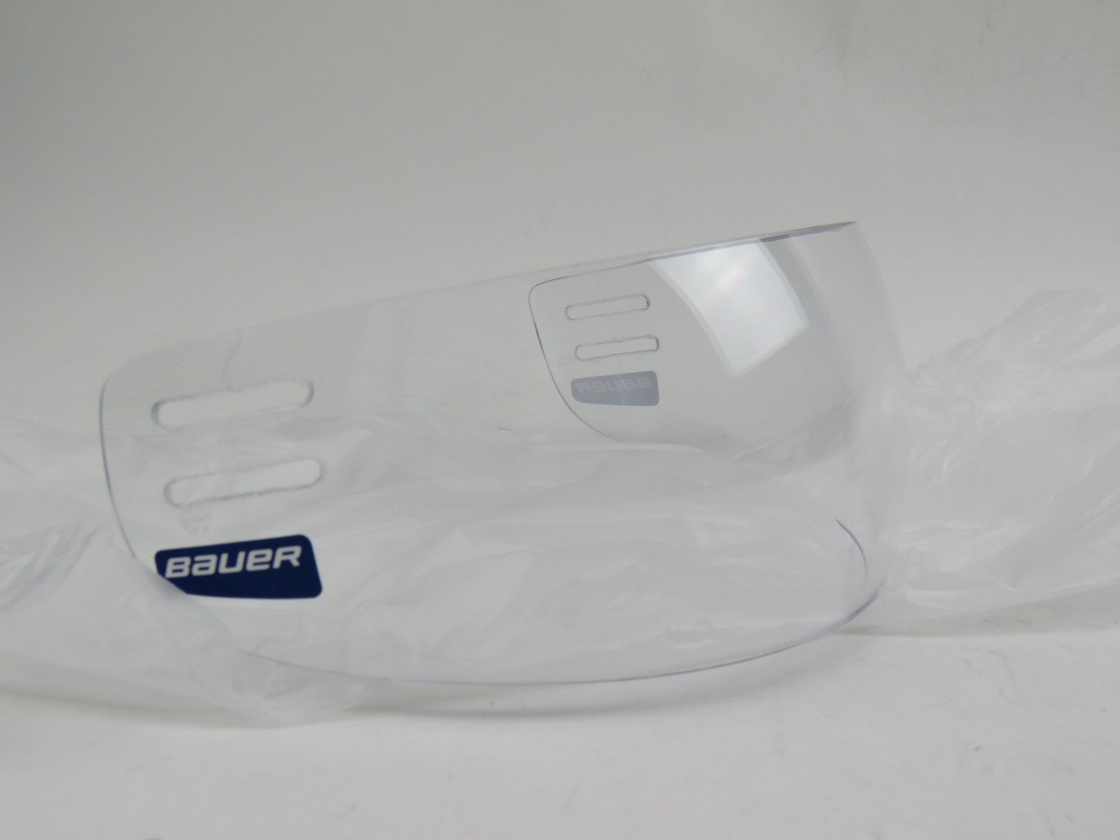 Bauer 55P Clear Straight NHL Pro Stock Team Issued Hockey Helmet Visor