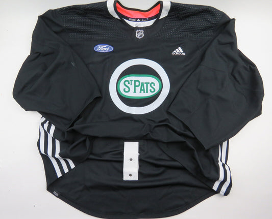 Adidas Leafs ST PATS Authentic NHL Pro Stock Practice Hockey Jersey 60 GOALIE