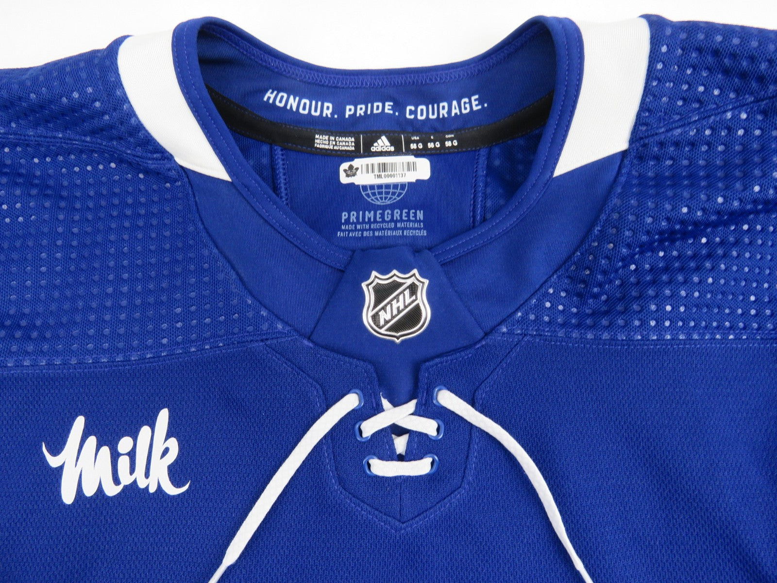 Adidas Toronto Maple Leafs Authentic NHL Hockey Game Jersey Blue 58 Goalie JONES