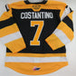 CCM Kingston Frontenacs OHL Pro Stock Game Worn Hockey Jersey #7 COSTANTIO Sz 54