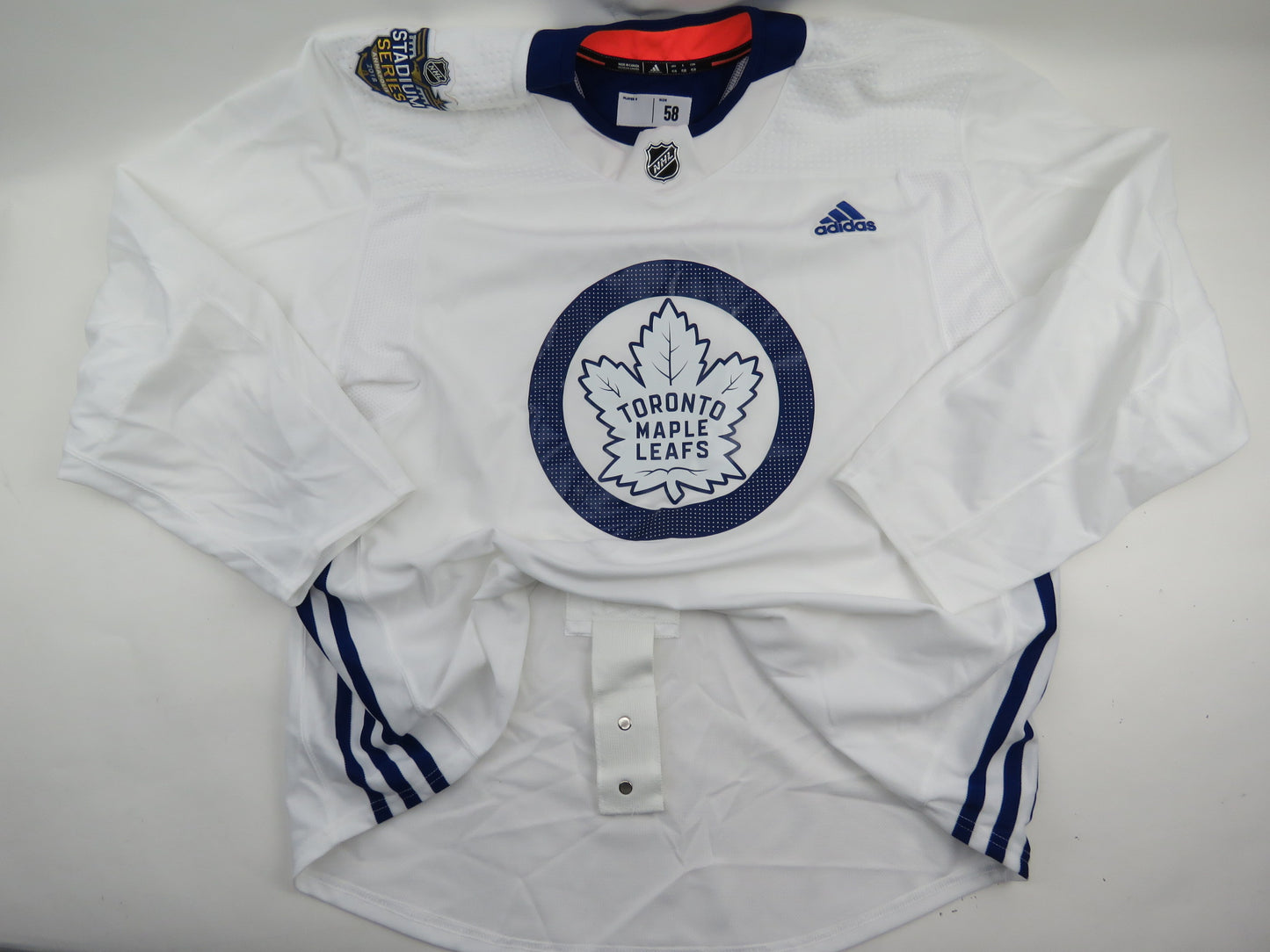 Adidas Toronto Maple Leafs 2018 Stadium Series NHL Hockey Practice Worn Jersey 58