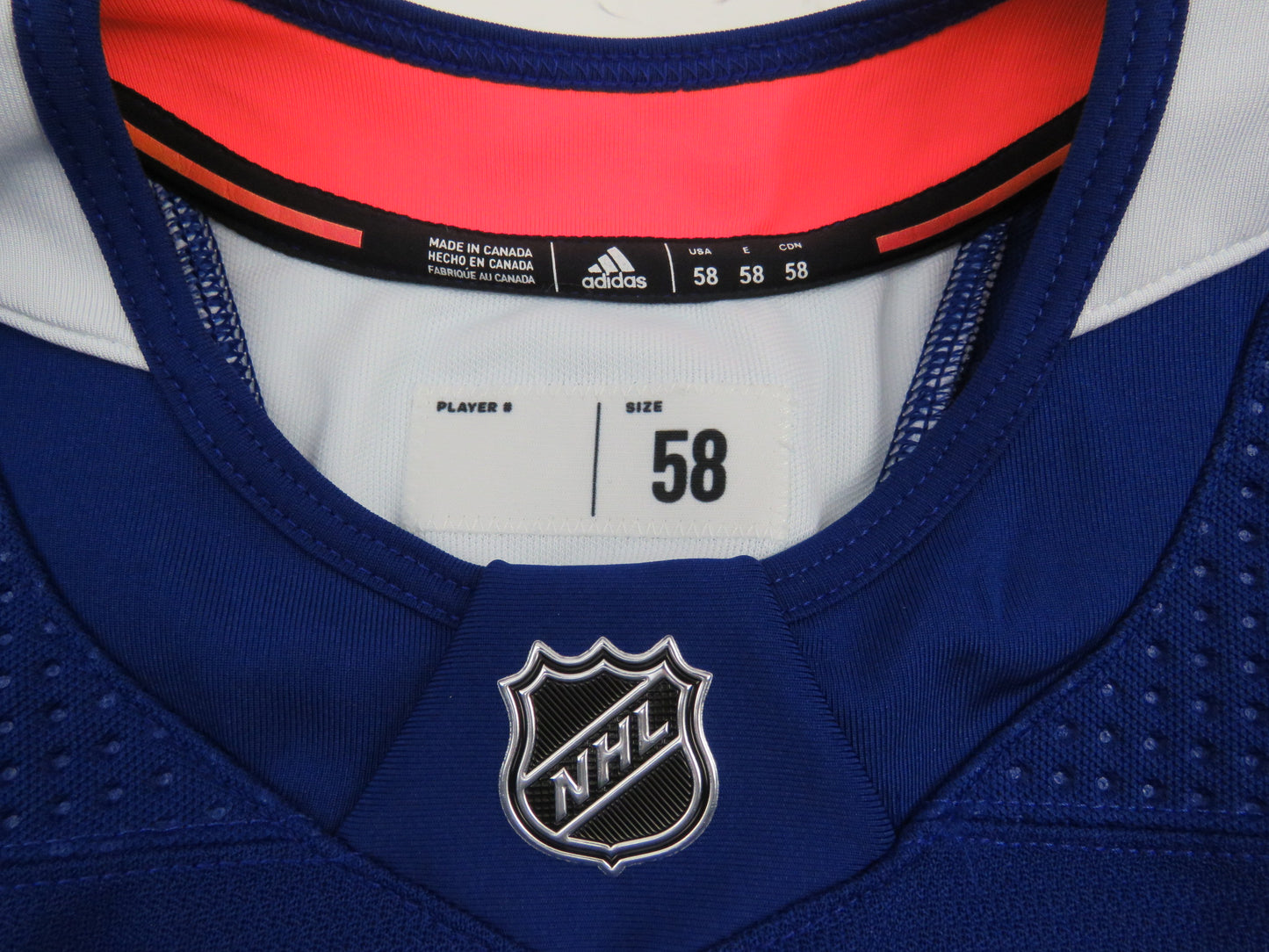 Adidas Toronto Maple Leafs 2018 Stadium Series NHL Hockey Practice Worn Jersey 58