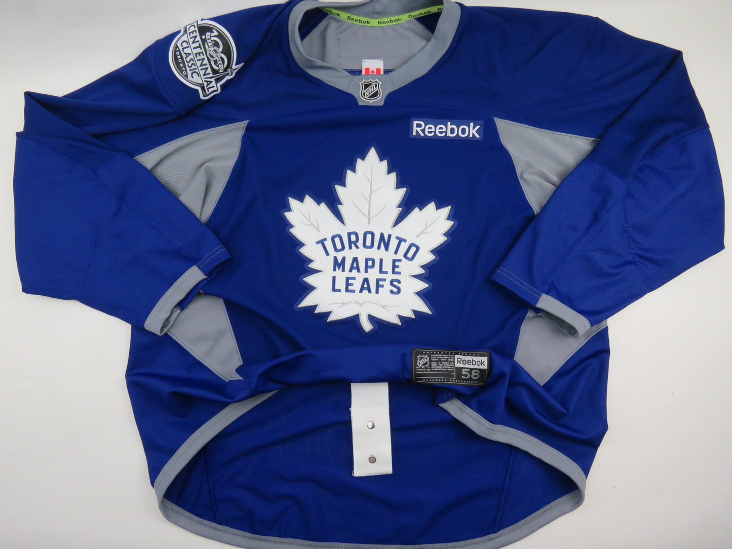 Copy of Toronto Maple Leafs 2017 Centennial Classic Game Issued NHL Hockey Practice Jersey 58