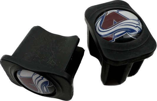 (2 pack) Warrior Colorado Avalanche NHL Pro Stock Hockey Stick End Cap